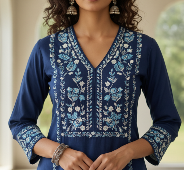 Indigo Straight Cut Suit - Image 3