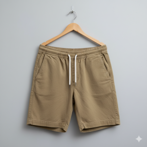 Khaki Jogger Shorts