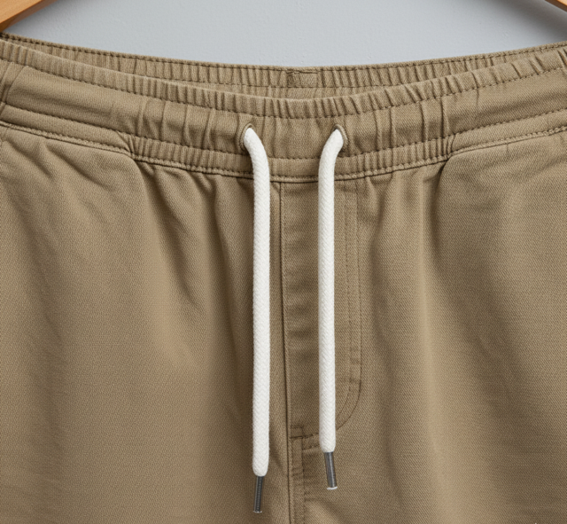 Khaki Jogger Shorts - Image 2