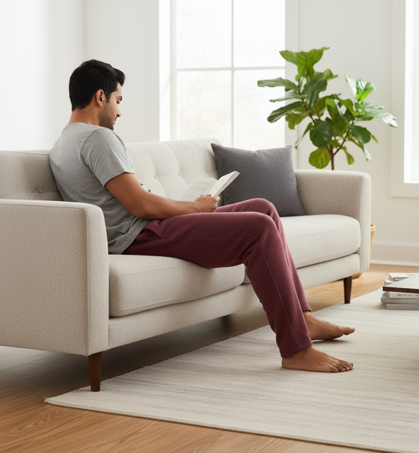 Maroon Comfortable Lounge Pants - Image 2