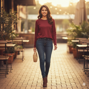 Maroon Full Sleeve Tee