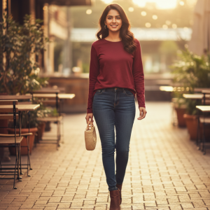 Maroon Full Sleeve Tee
