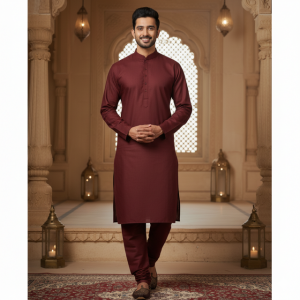 Maroon Pathani Suit