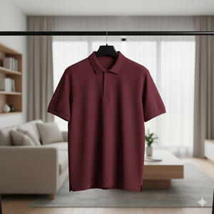 Maroon Premium Combed Polo
