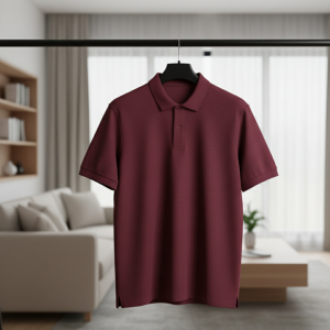 Maroon Premium Combed Polo