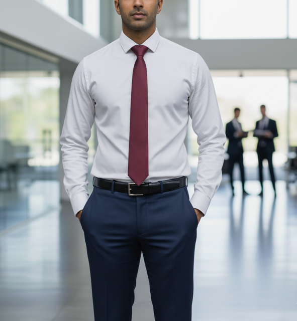 Navy Blue Formal Trousers
