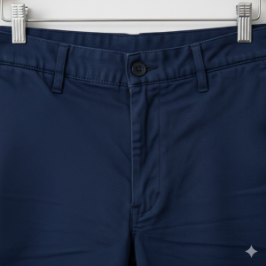 Navy Cotton Chino Shorts