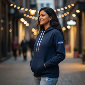 Navy Fleece Hoodie