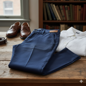 Navy Slim Fit Chinos