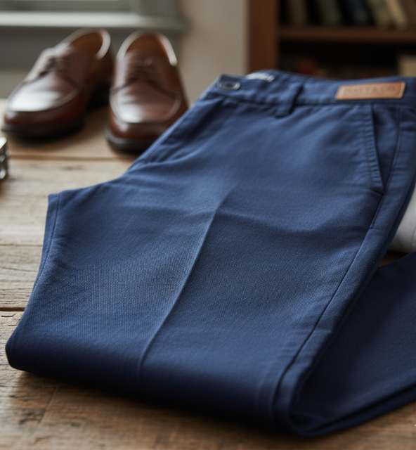 Navy Slim Fit Chinos - Image 2
