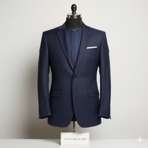 Navy Wool Blazer