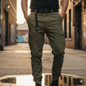 Olive Cargo Joggers