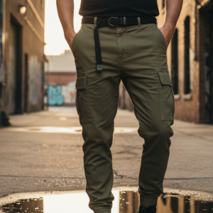 Olive Cargo Joggers