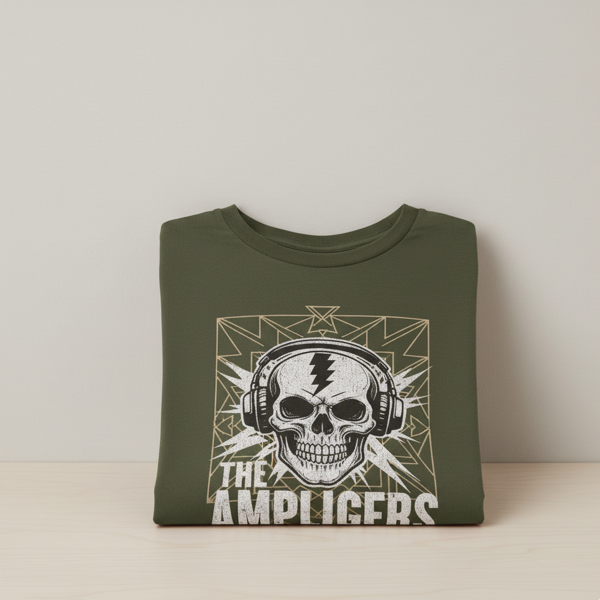 Olive Geometric Pattern Tee - Image 2