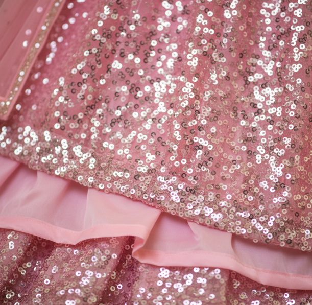 Sequin Net Lehenga Set - Image 3
