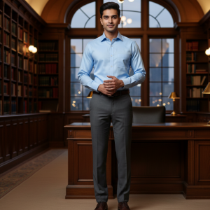 Sky Blue Formal Dress Shirt