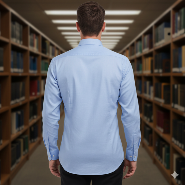 Sky Blue Formal Dress Shirt - Image 2