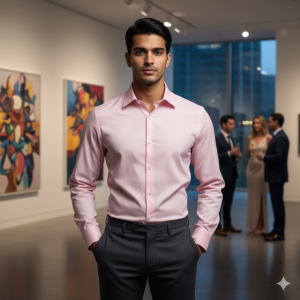 Soft Pink Formal Shirt