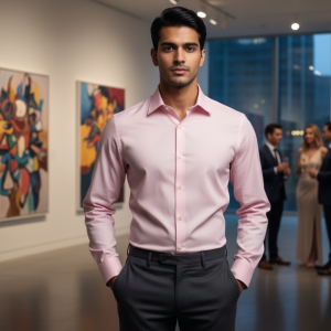 Soft Pink Formal Shirt