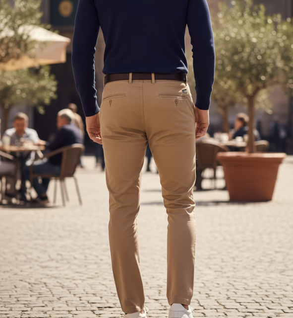 Khaki Classic Chinos - Image 3