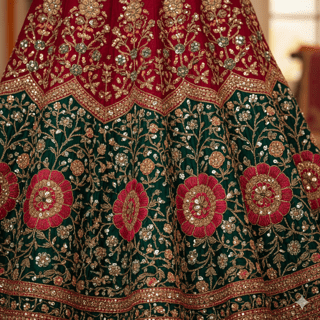 Festive Embroidered Lehenga Set - Image 3