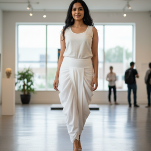 White Dhoti Pants