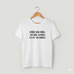 White Inspirational Quote Tee