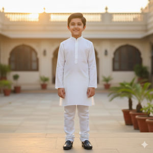 White Linen Summer Kurta