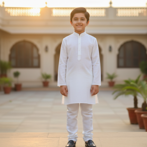 White Linen Summer Kurta