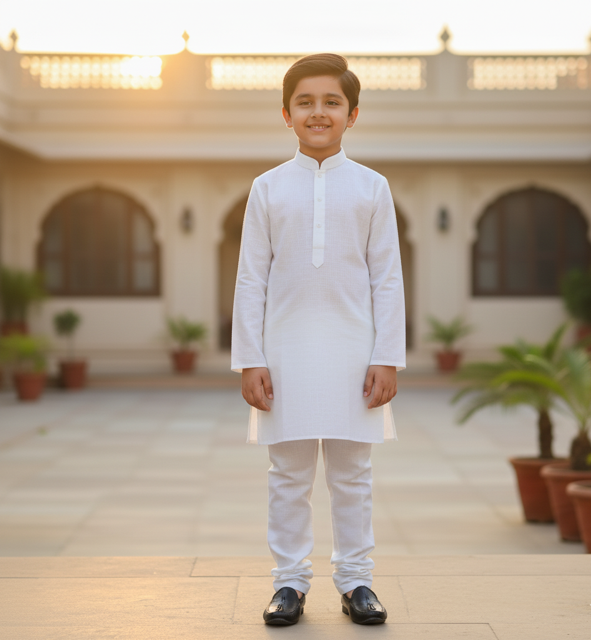 White Linen Summer Kurta