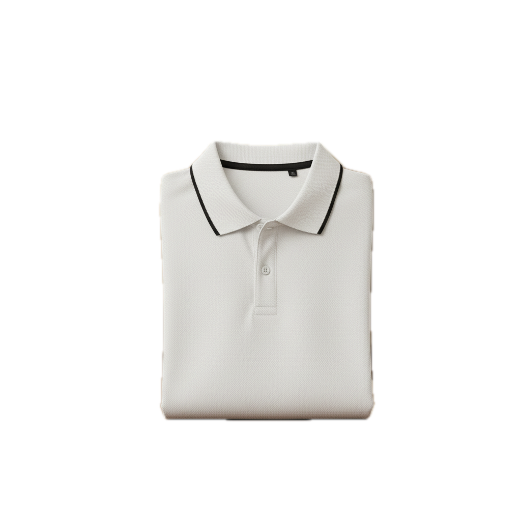 White Tipped Collar Polo - Image 2