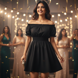 Black Off-Shoulder Dress