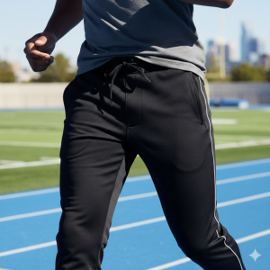Black Athletic Track Pants