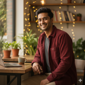 Burgundy Corduroy Shirt