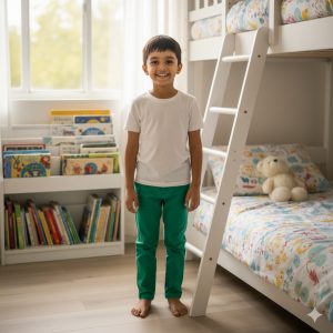 Green Casual Chino Trousers