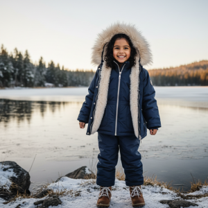 Faux Fur Trim Winter Jacket
