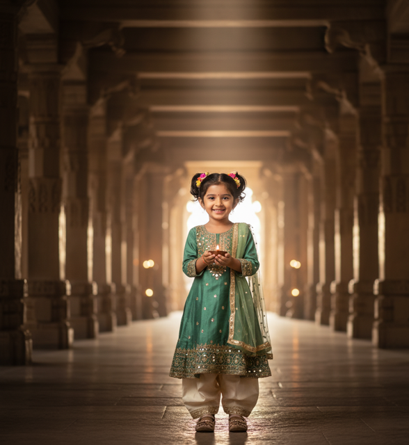 Sea Green Chanderi Kurta Set