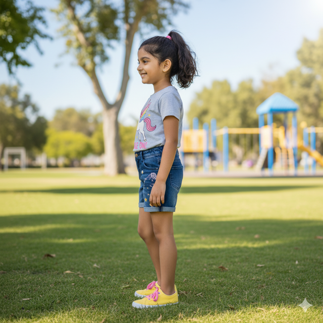 Grey Graphic Print Cotton Knit Tee - Image 2