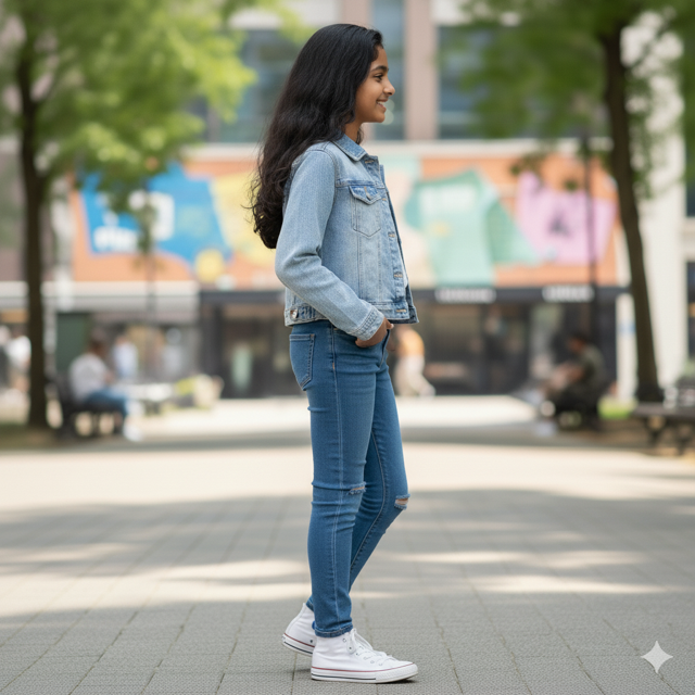 Light Wash Denim Jacket - Image 2