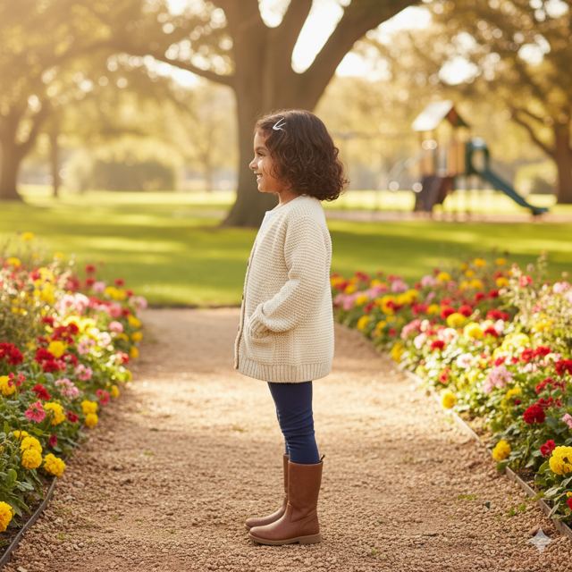 Knit Cardigan Sweater - Image 3
