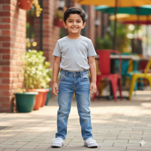 Light Wash Regular Fit Jeans