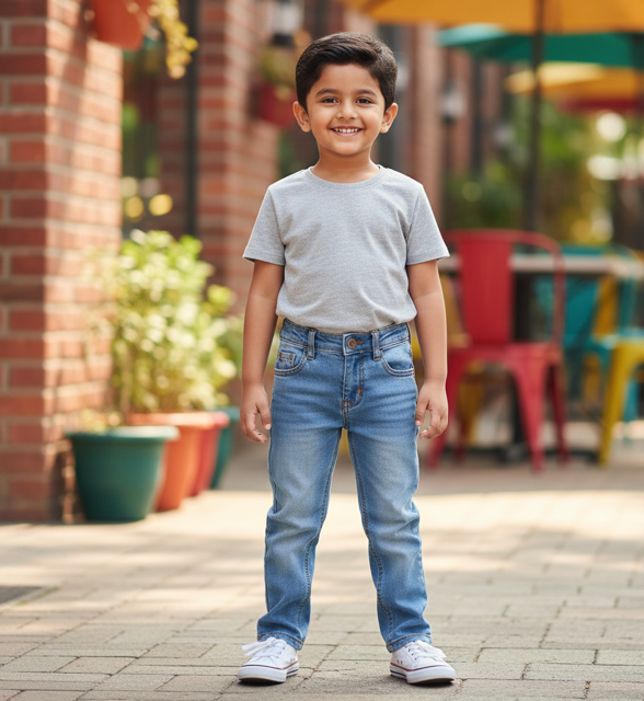 Light Wash Regular Fit Jeans