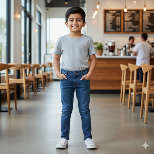 Medium Blue Stretch Fit Jeans