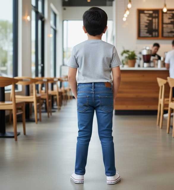 Medium Blue Stretch Fit Jeans - Image 2