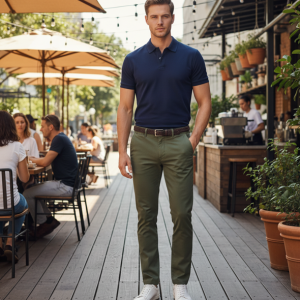 Olive Stretch Chinos