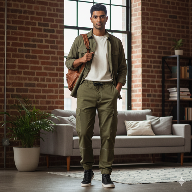 Olive Green Cargo Pants