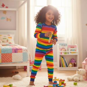 Rainbow Stripe Pyjama Set