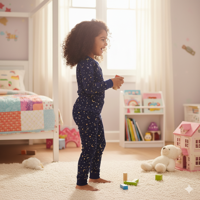 Starry Night Printed Pyjamas - Image 2