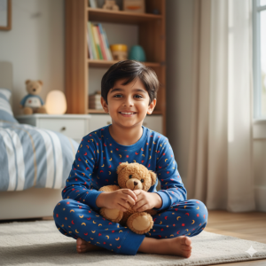 Blue Printed Pyjamas