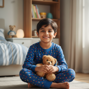 Blue Printed Pyjamas